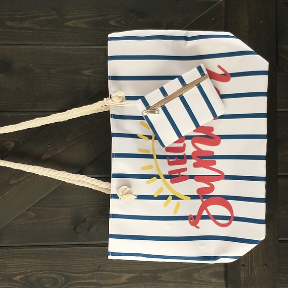 Hello Summer Beach Tote - Picture 1 of 1